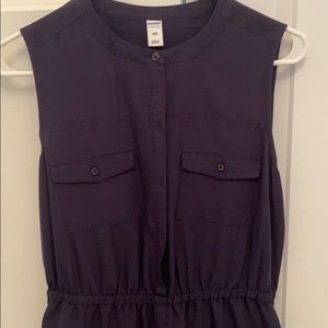 Old Navy Navy Button Front Dress, Small